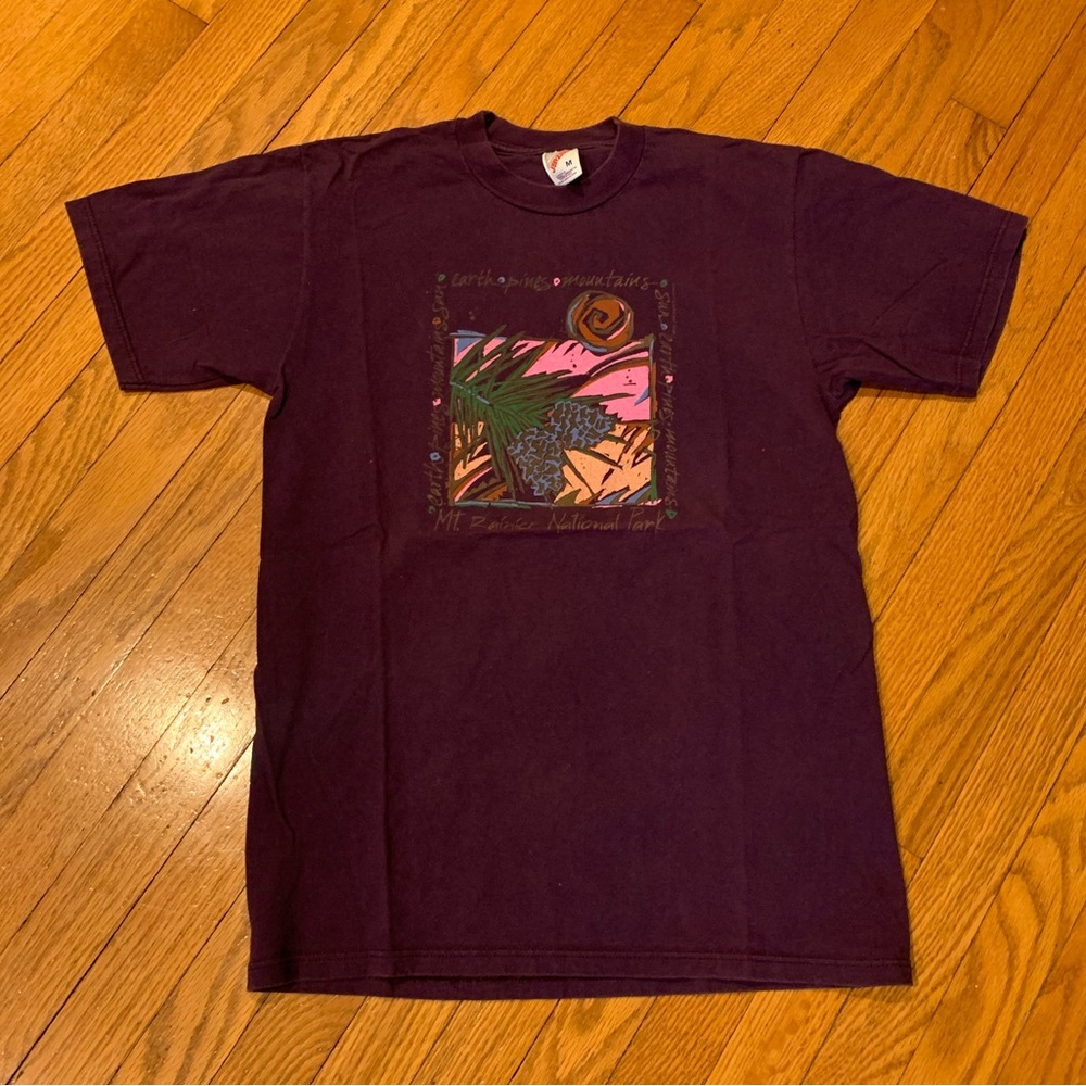 Vintage 90s Jerzees Mt. Rainier National Park Shirt